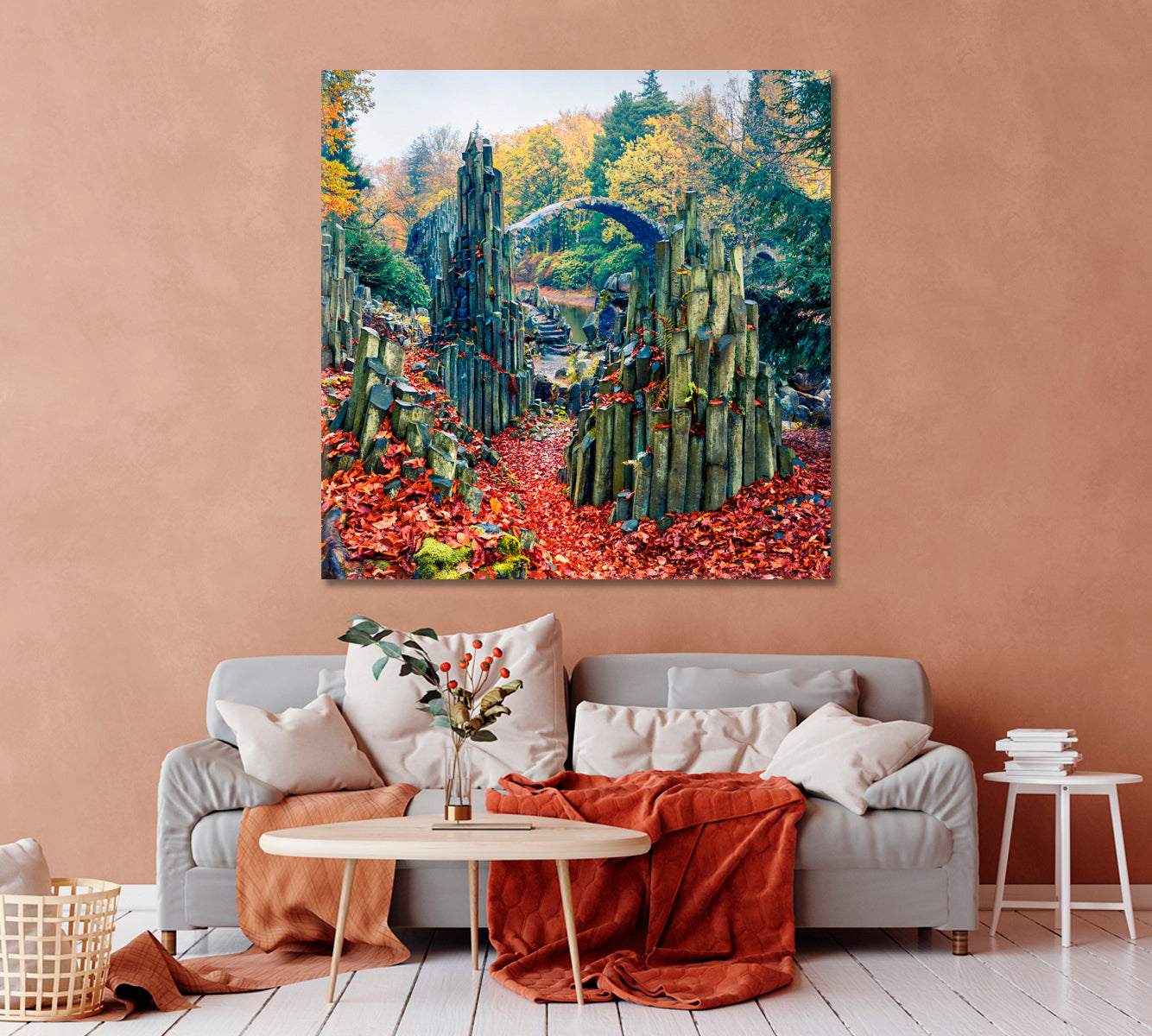 Azalea and Rhododendron Park Kromlau Germany Canvas Print-Canvas Print-CetArt-1 panel-12x12 inches-CetArt