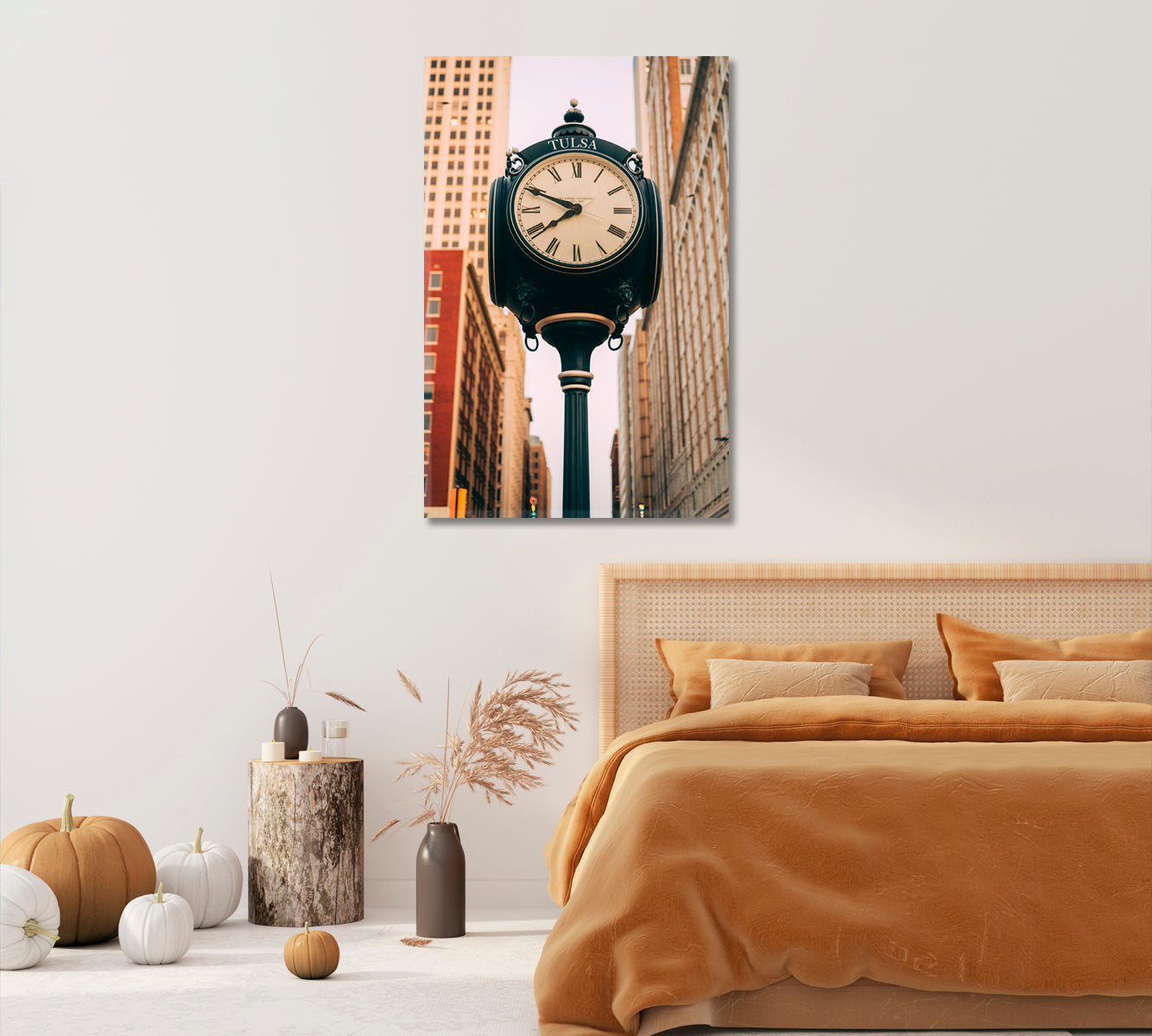 Oklahoma Centennial Clock Canvas Print-Canvas Print-CetArt-1 panel-16x24 inches-CetArt