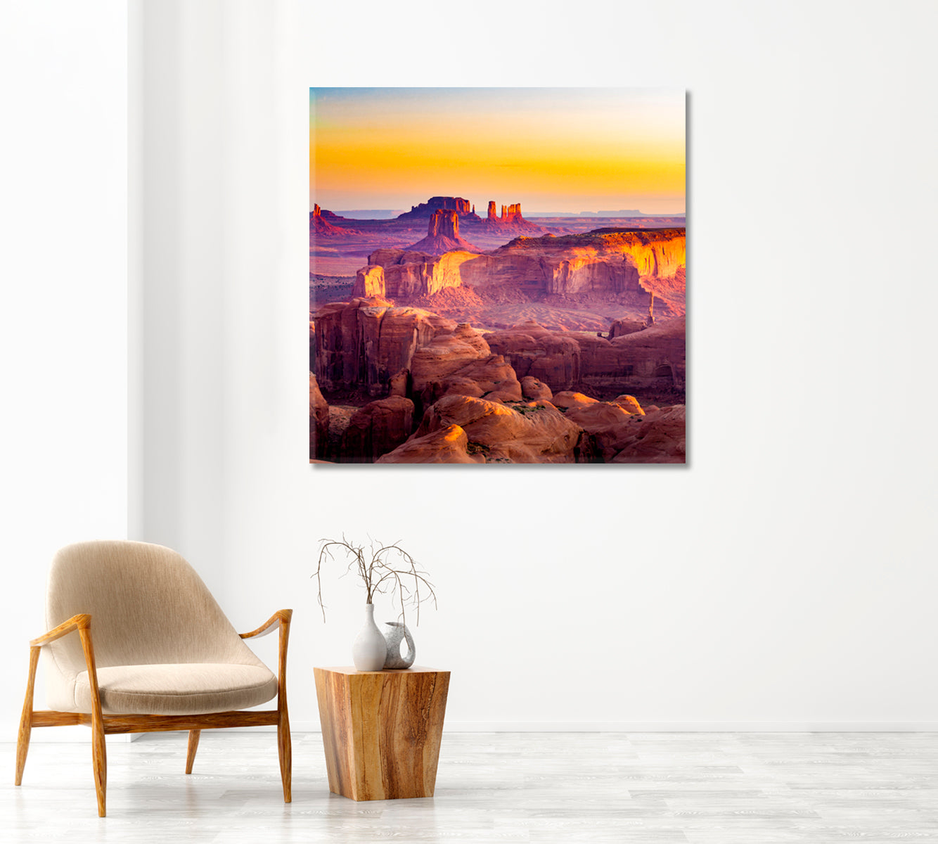 Utah Monument Valley Arizona Canvas Print-Canvas Print-CetArt-1 panel-12x12 inches-CetArt