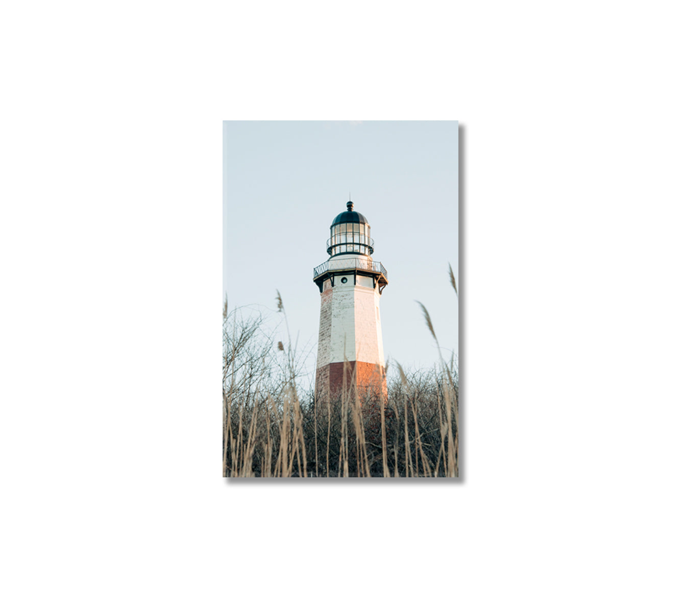 Lighthouse at Montauk Point State Park the Hamptons New York Canvas Print-Canvas Print-CetArt-1 panel-16x24 inches-CetArt