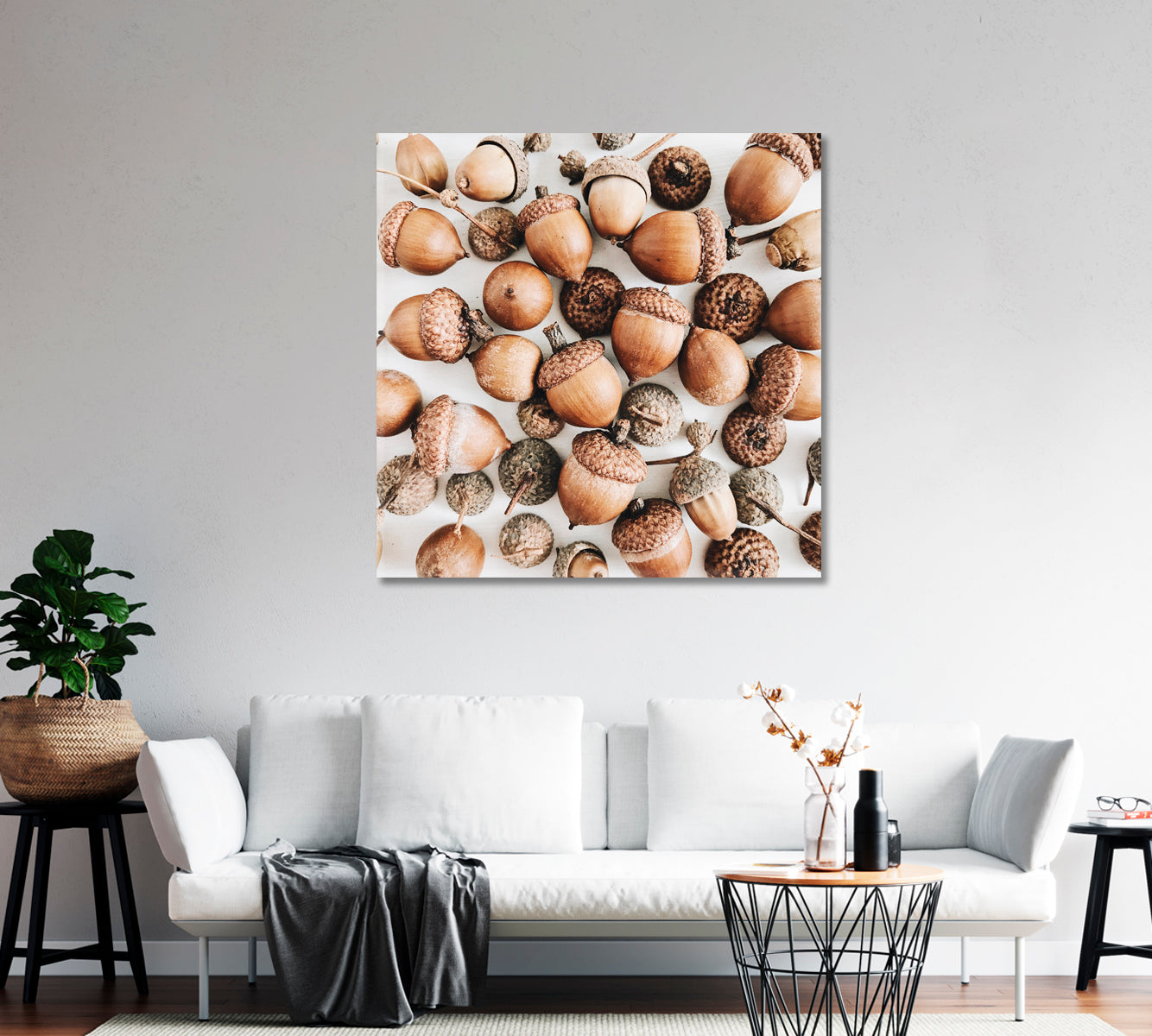 Acorns Canvas Print-Canvas Print-CetArt-1 panel-12x12 inches-CetArt