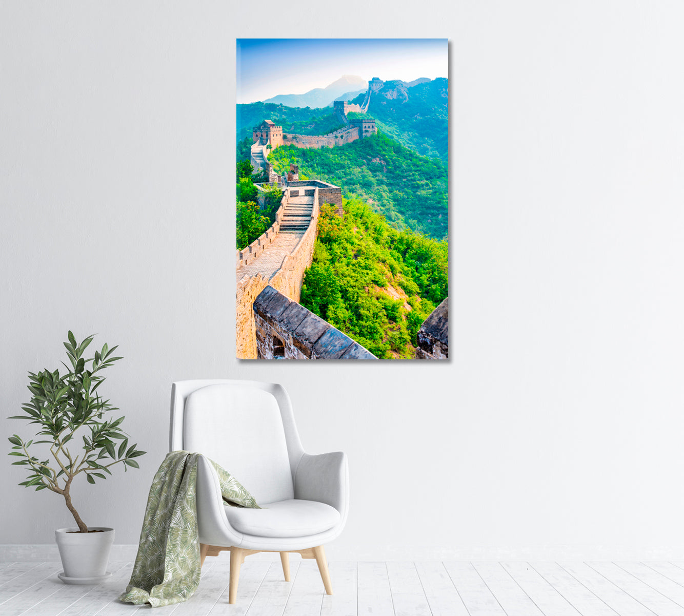 Great Wall of China Canvas Print-Canvas Print-CetArt-1 panel-16x24 inches-CetArt