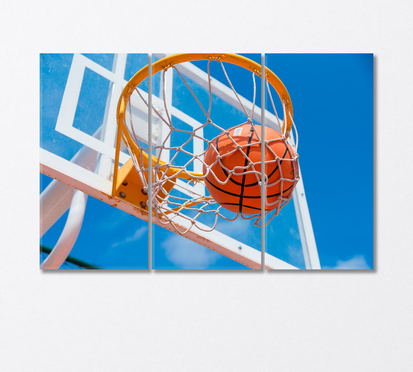 Basketball Ball Canvas Print-Canvas Print-CetArt-3 Panels-36x24 inches-CetArt