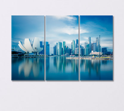 Singapore Skyline at Daytime Canvas Print-Canvas Print-CetArt-3 Panels-36x24 inches-CetArt