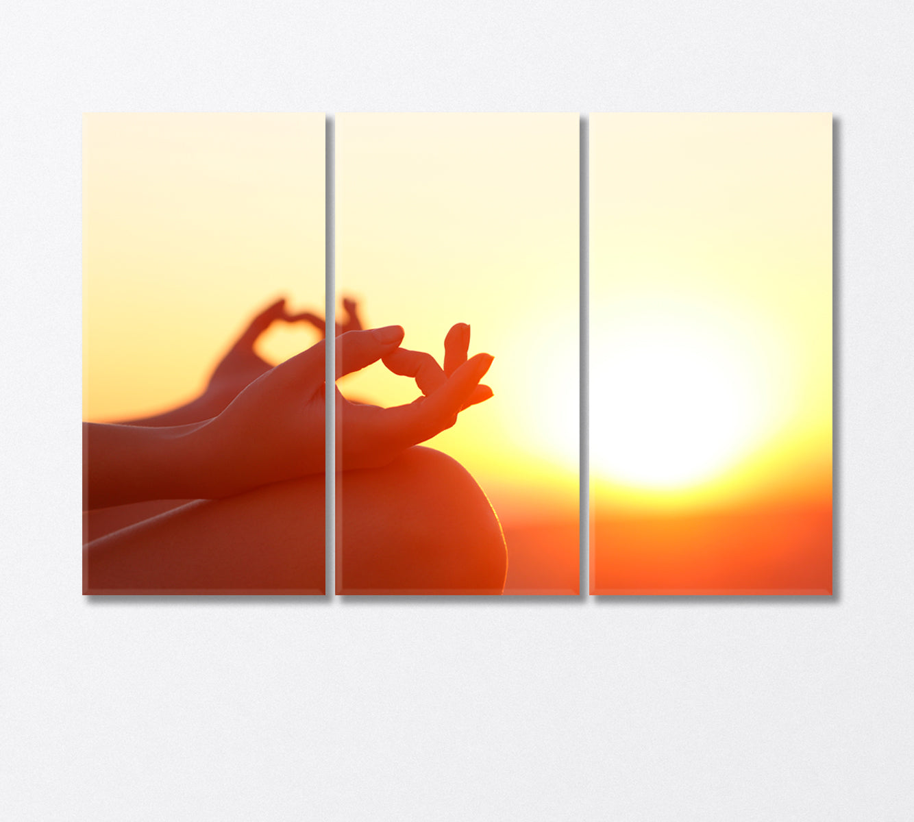 Therapy of Yoga Canvas Print-Canvas Print-CetArt-3 Panels-36x24 inches-CetArt