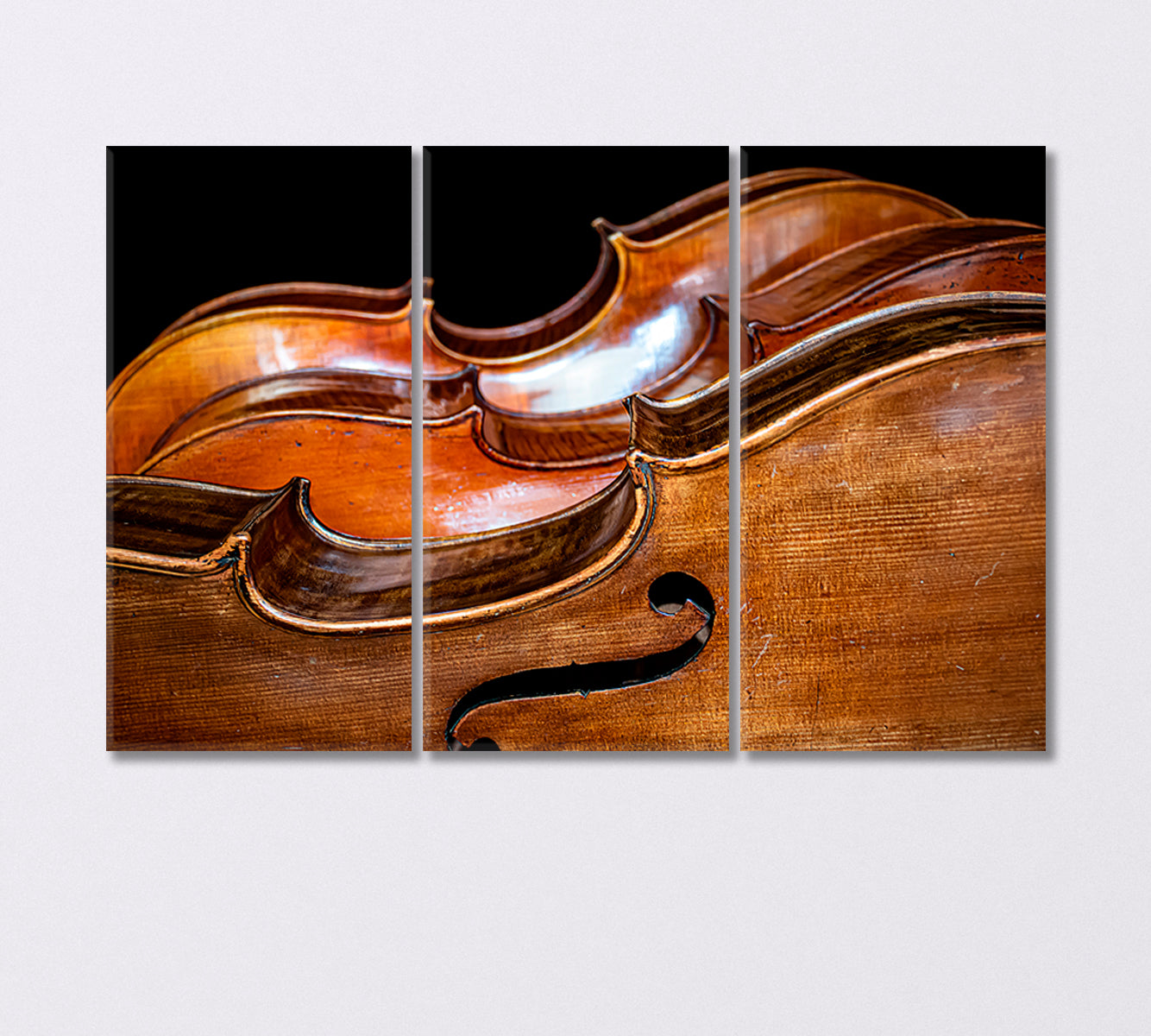 Three Beautiful Cellos Canvas Print-Canvas Print-CetArt-3 Panels-36x24 inches-CetArt