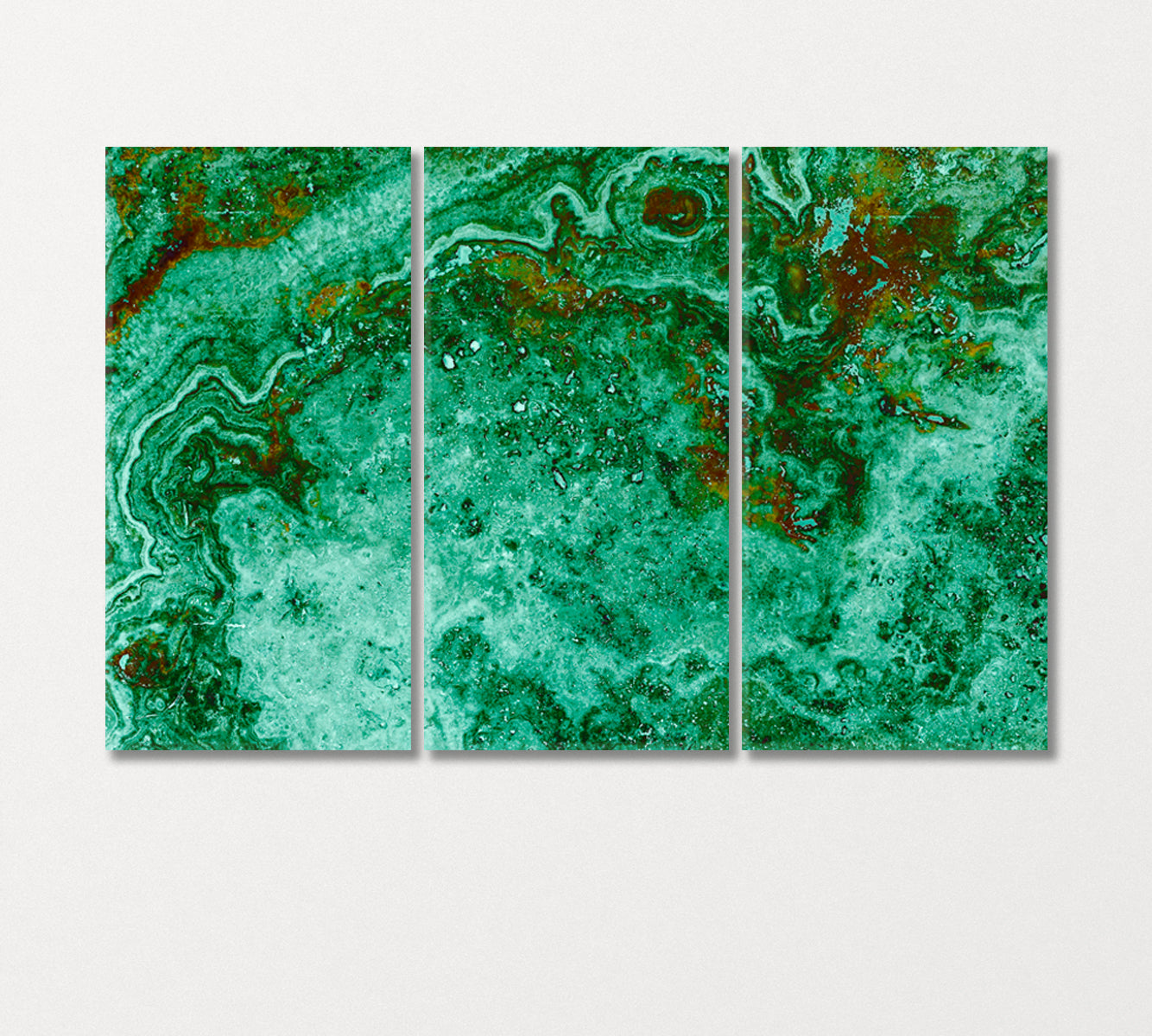 Emerald Green Marble Canvas Print-Canvas Print-CetArt-3 Panels-36x24 inches-CetArt
