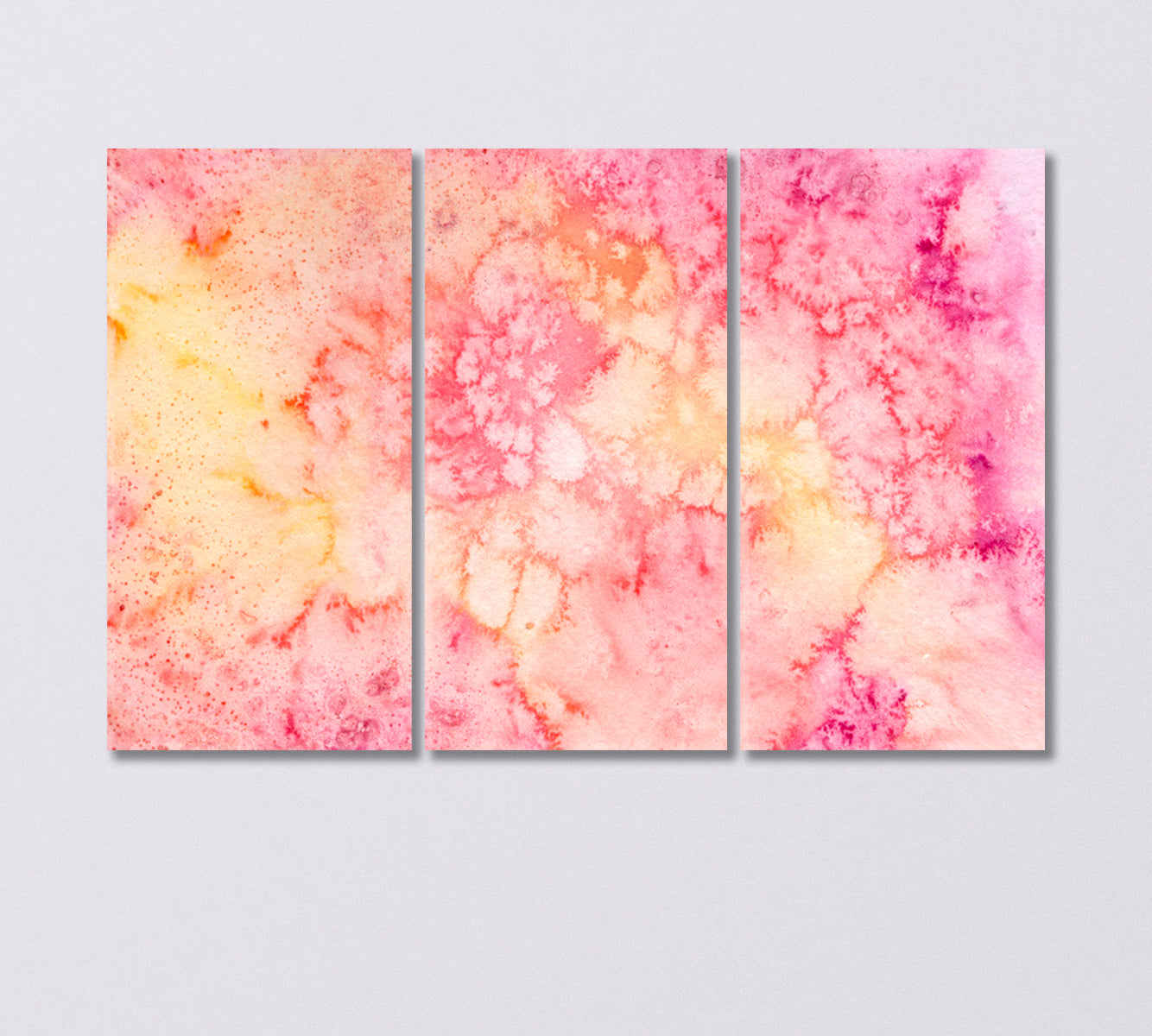 Abstract Pink Watercolor Pattern Canvas Print-Canvas Print-CetArt-3 Panels-36x24 inches-CetArt