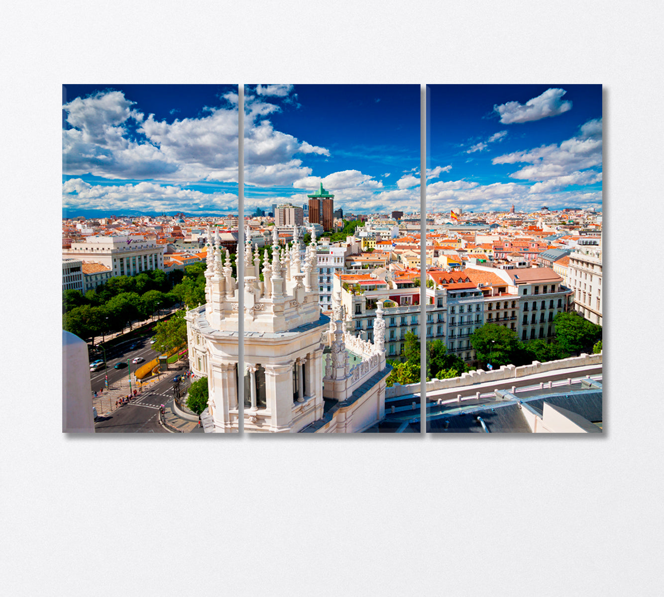 Madrid Spain Canvas Print-Canvas Print-CetArt-3 Panels-36x24 inches-CetArt