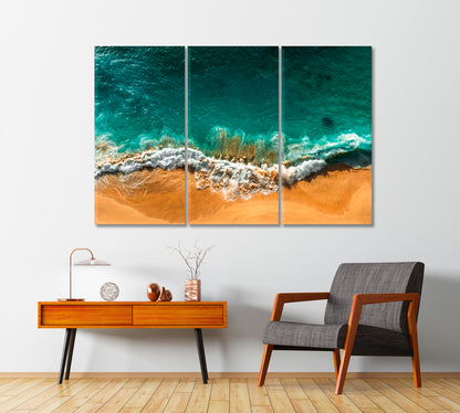 Turquoise Kelingking Beach Bali Canvas Print-Canvas Print-CetArt-3 Panels-36x24 inches-CetArt