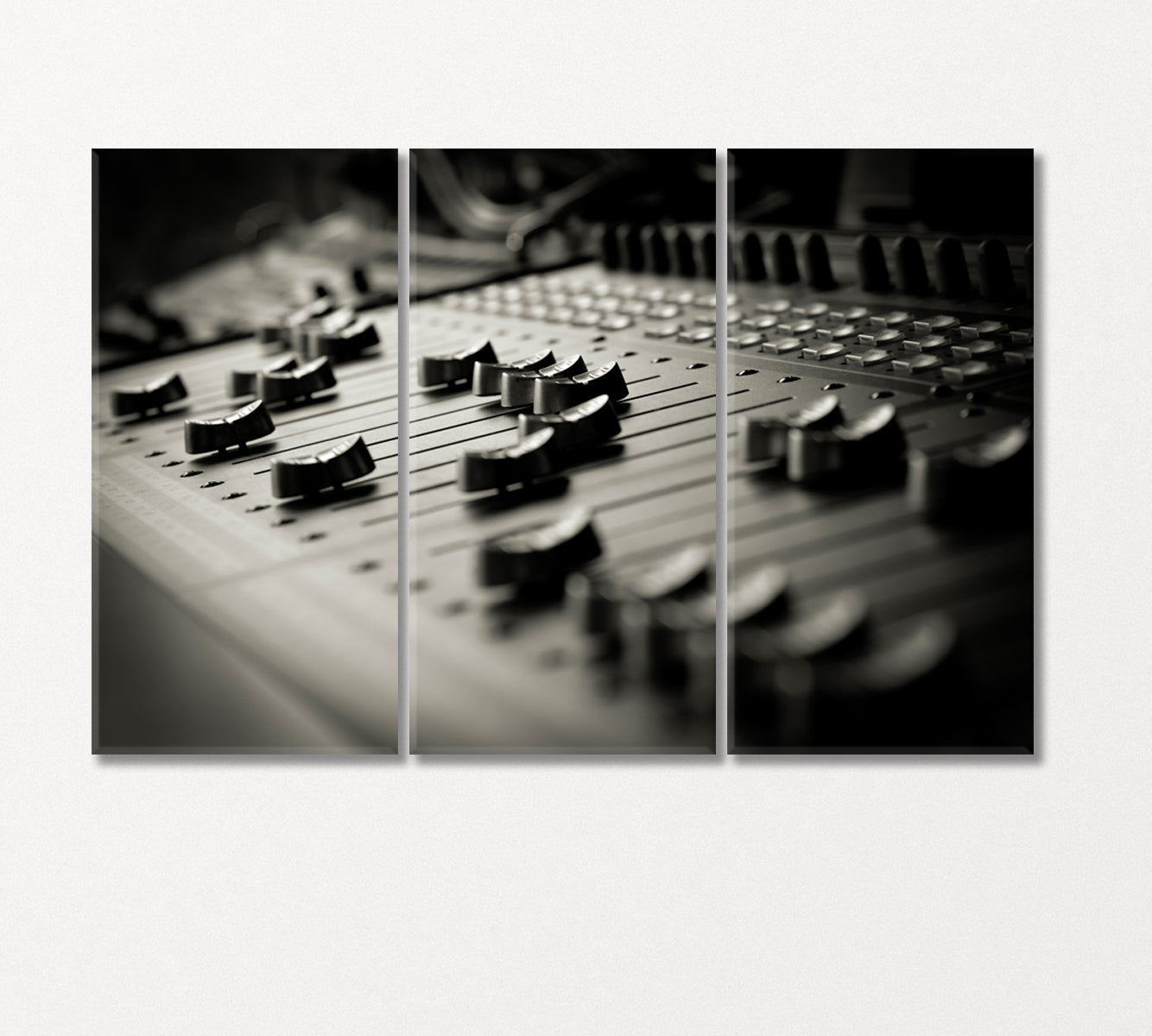 Professional Audio Mixing Console Canvas Print-Canvas Print-CetArt-3 Panels-36x24 inches-CetArt