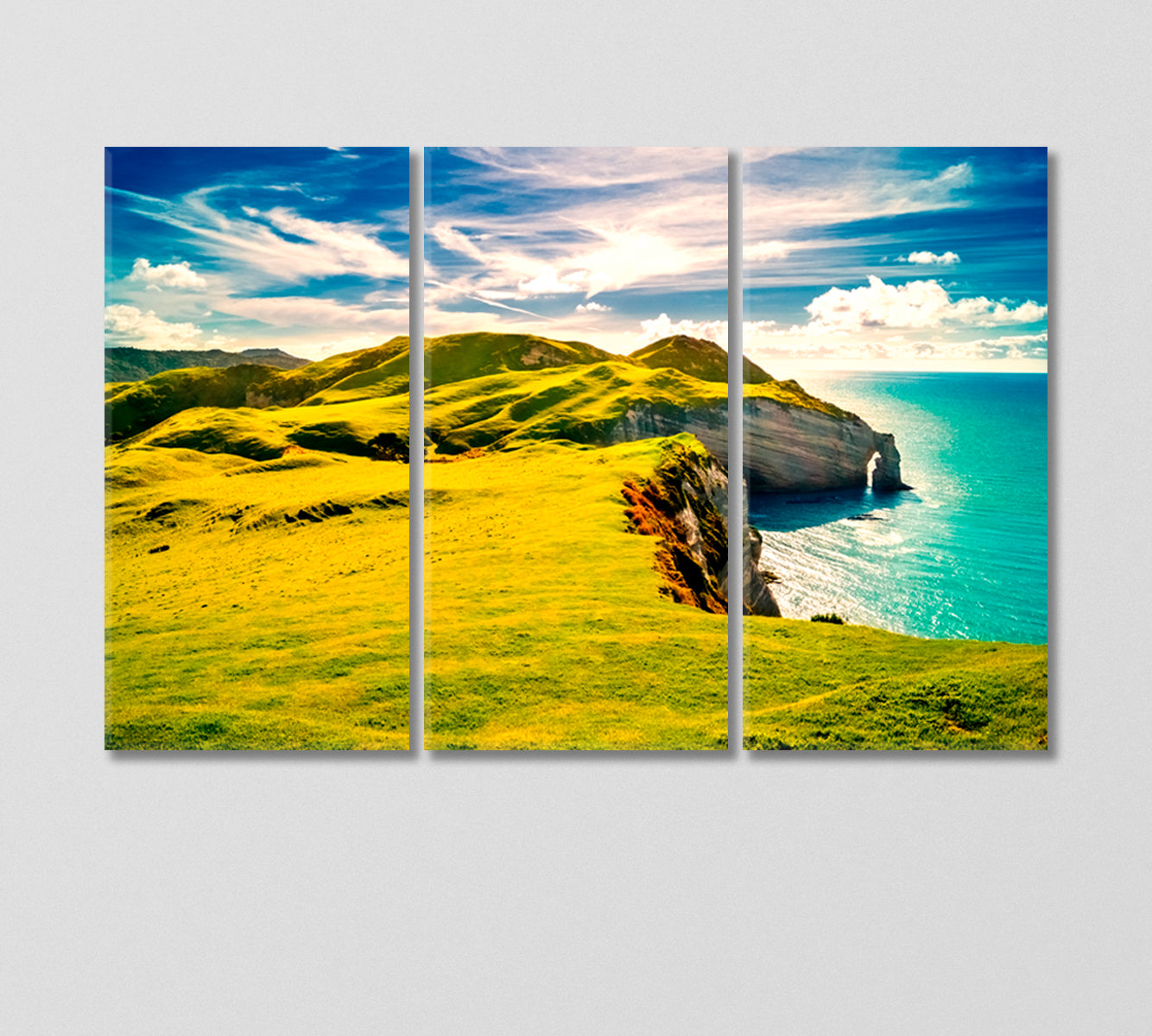 Rocky Coast of Ireland Canvas Print-Canvas Print-CetArt-3 Panels-36x24 inches-CetArt