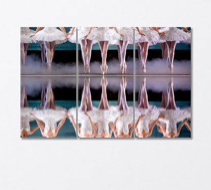 Graceful Legs of Ballerinas Canvas Print-Canvas Print-CetArt-3 Panels-36x24 inches-CetArt