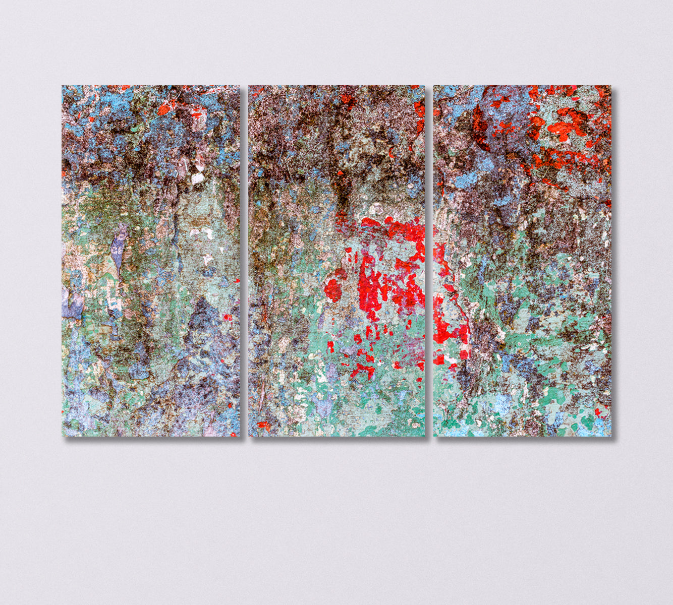 Abstract Cracked Wall Effect Canvas Print-Canvas Print-CetArt-3 Panels-36x24 inches-CetArt