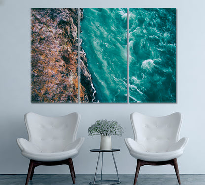 Iceland's Turquoise River Canvas Print-Canvas Print-CetArt-1 Panel-24x16 inches-CetArt