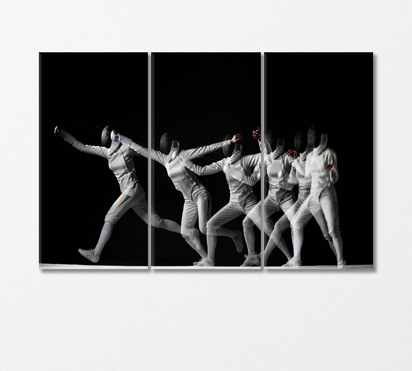 Fencing Process Canvas Print-Canvas Print-CetArt-3 Panels-36x24 inches-CetArt