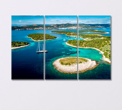 Pakleni Islands Croatia Canvas Print-Canvas Print-CetArt-3 Panels-36x24 inches-CetArt