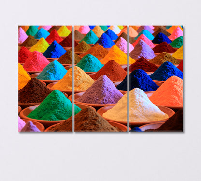 Various Spices Selection Canvas Print-Canvas Print-CetArt-3 Panels-36x24 inches-CetArt