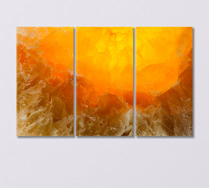 Close Up of Yellow Gold Marble Canvas Print-Canvas Print-CetArt-3 Panels-36x24 inches-CetArt