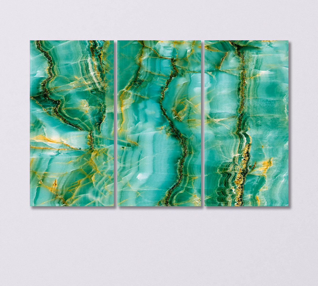 Natural Green Marble Canvas Print-Canvas Print-CetArt-3 Panels-36x24 inches-CetArt