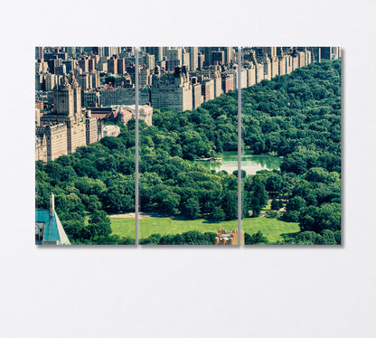 Central Park New York City Canvas Print-Canvas Print-CetArt-3 Panels-36x24 inches-CetArt