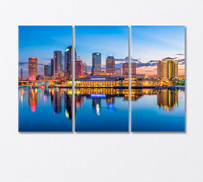 Downtown Tampa Florida USA Canvas Print-Canvas Print-CetArt-1 Panel-24x16 inches-CetArt