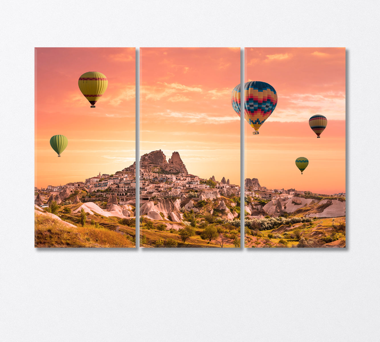 Cappadocia Balloon Festival Canvas Print-Canvas Print-CetArt-3 Panels-36x24 inches-CetArt
