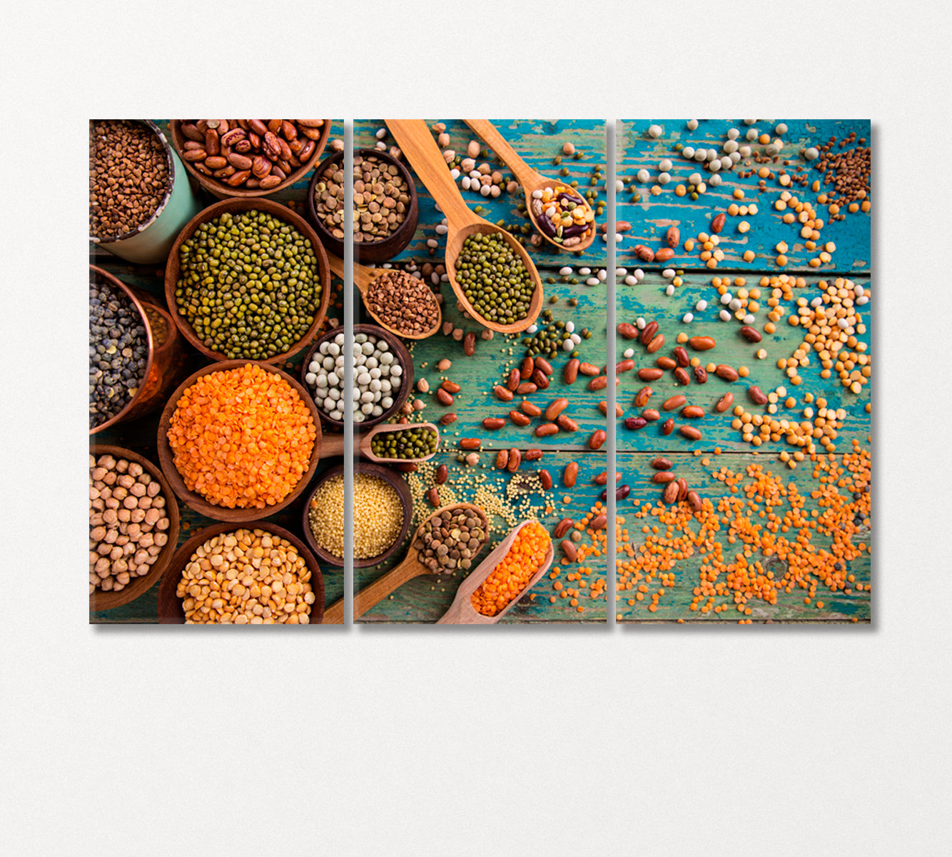 Various Legumes Canvas Print-Canvas Print-CetArt-3 Panels-36x24 inches-CetArt