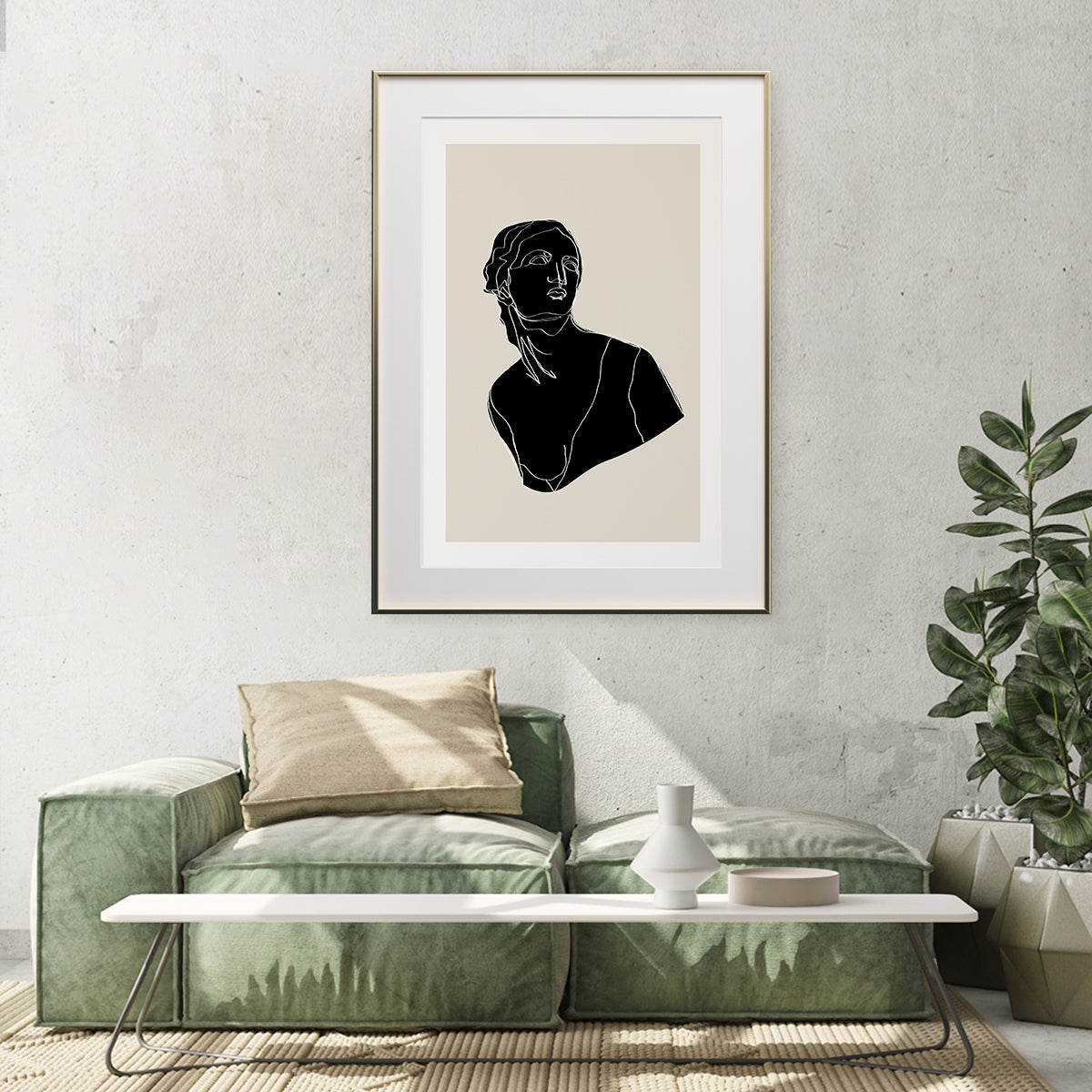 Antique Sculptures Silhouette High Resolution Posters And Art Prints-Vertical Posters NOT FRAMED-CetArt-8″x10″ inches-CetArt