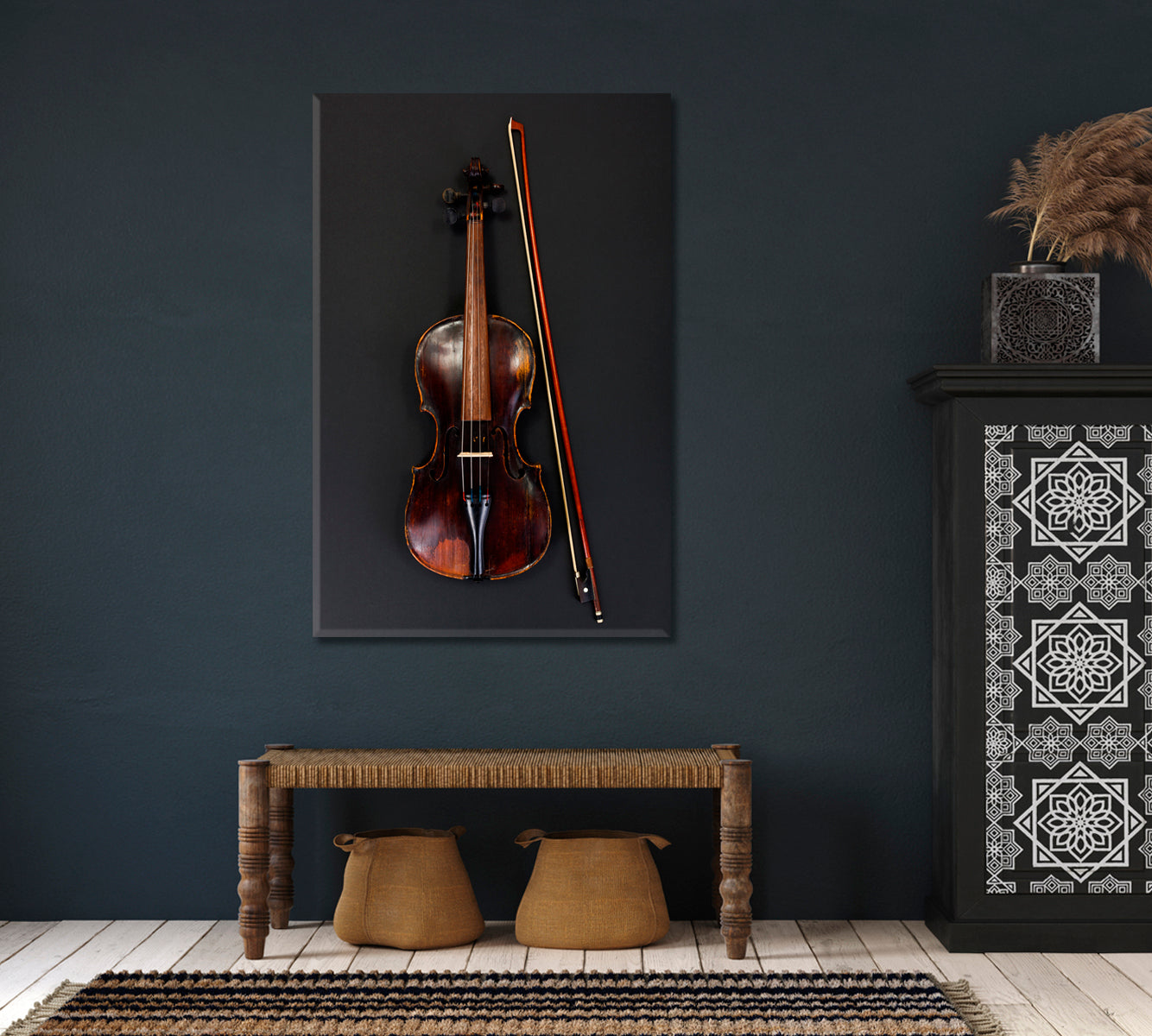 Classical Violin Canvas Print-Canvas Print-CetArt-1 panel-16x24 inches-CetArt
