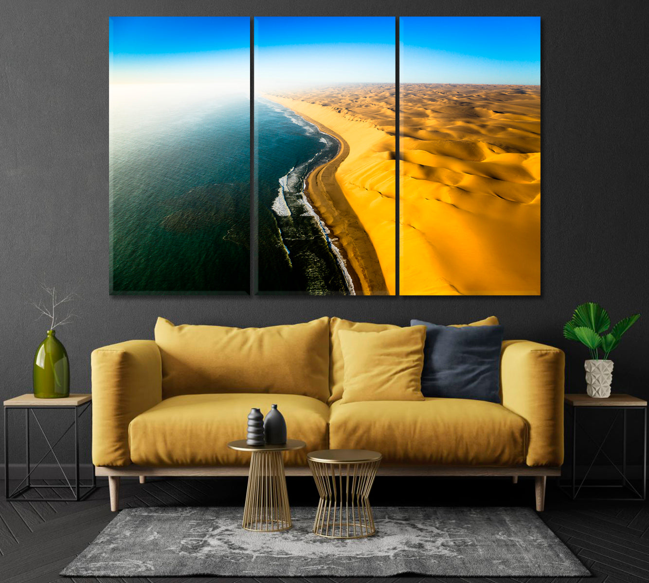 Skeleton Coast Namib Desert Namibia Canvas Print-Canvas Print-CetArt-1 Panel-24x16 inches-CetArt