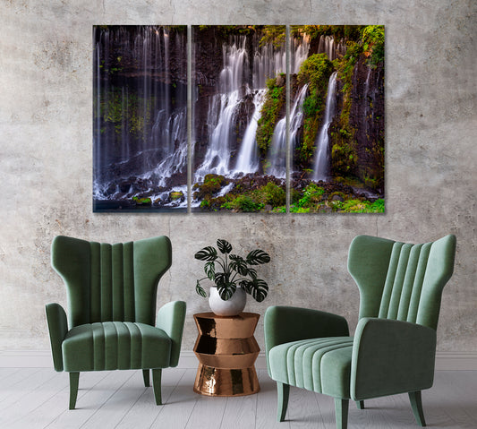 Shira-Ito Waterfall Japan Canvas Print-Canvas Print-CetArt-1 Panel-24x16 inches-CetArt