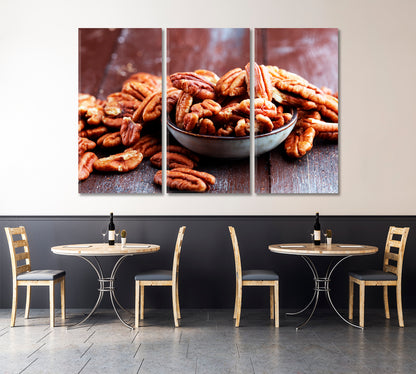 Pecan Nuts Canvas Print-Canvas Print-CetArt-1 Panel-24x16 inches-CetArt