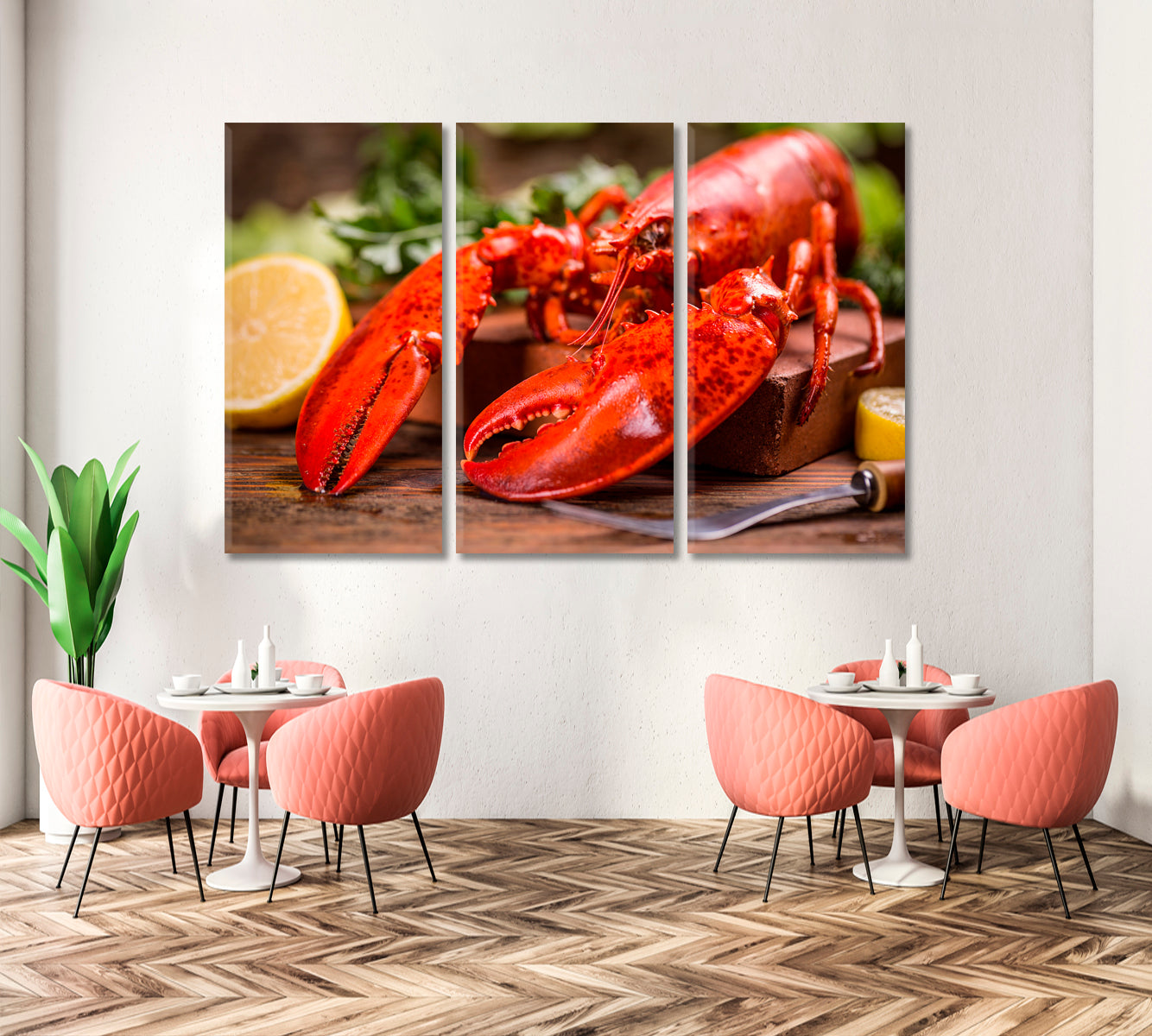 Boiled Lobster Canvas Print-Canvas Print-CetArt-1 Panel-24x16 inches-CetArt
