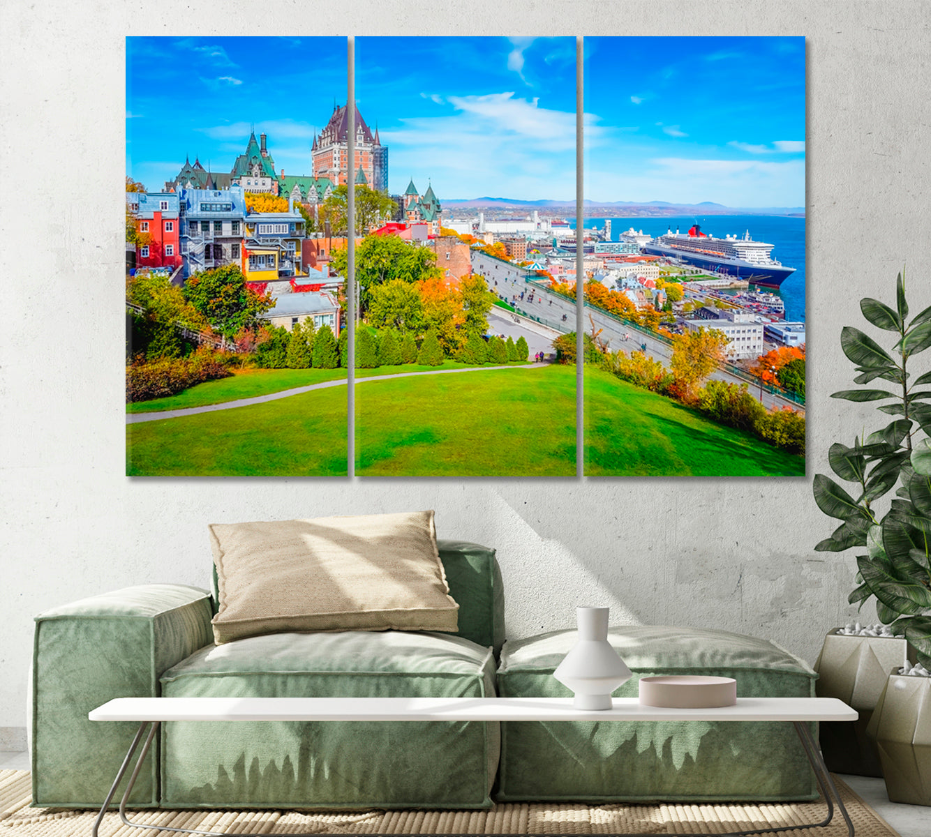 Famous Frontenac Castle Quebec City Canada Canvas Print-Canvas Print-CetArt-1 Panel-24x16 inches-CetArt