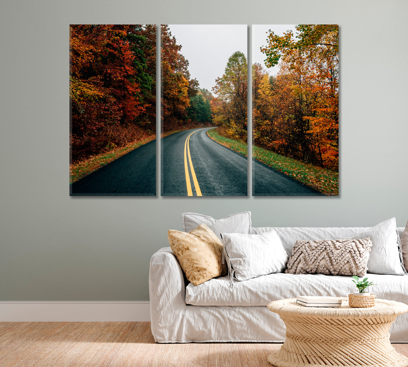 Ridge Parkway in Virginia Canvas Print-Canvas Print-CetArt-1 Panel-24x16 inches-CetArt