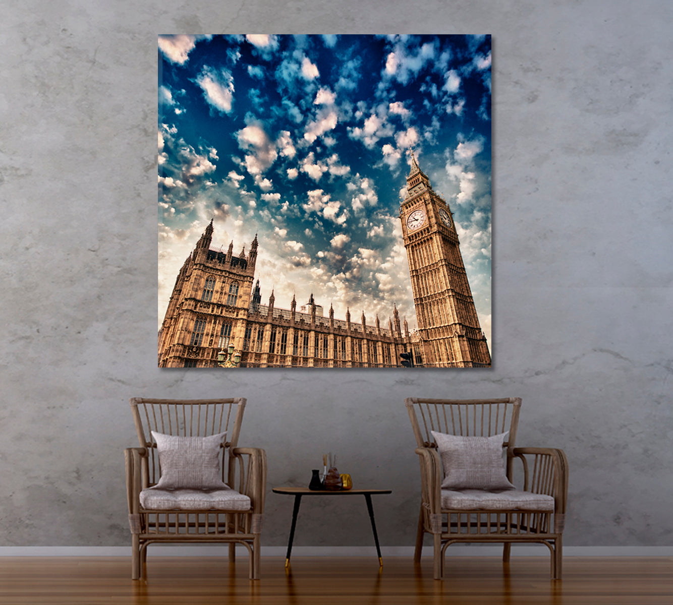 Palace of Westminster London Canvas Print-Canvas Print-CetArt-1 panel-12x12 inches-CetArt