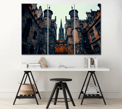 University of Edinburgh UK Canvas Print-Canvas Print-CetArt-1 Panel-24x16 inches-CetArt