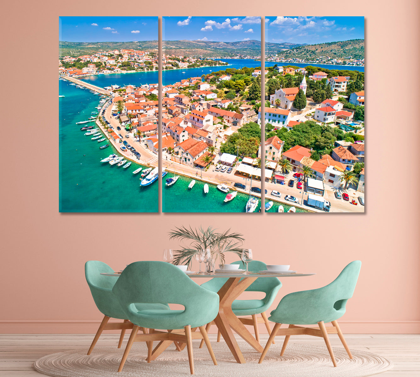 Rogoznica Village on the Dalmatian Coast Italy Canvas Print-Canvas Print-CetArt-1 Panel-24x16 inches-CetArt