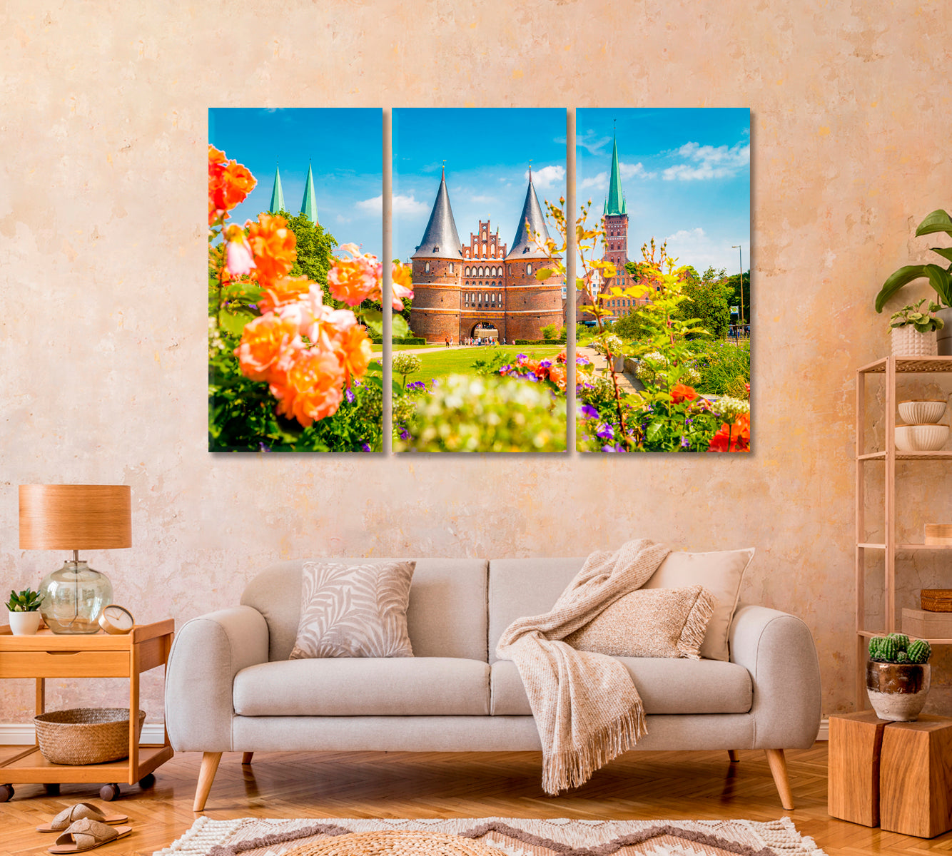 Museum Holstentor Gate Lubeck Germany Canvas Print-Canvas Print-CetArt-1 Panel-24x16 inches-CetArt