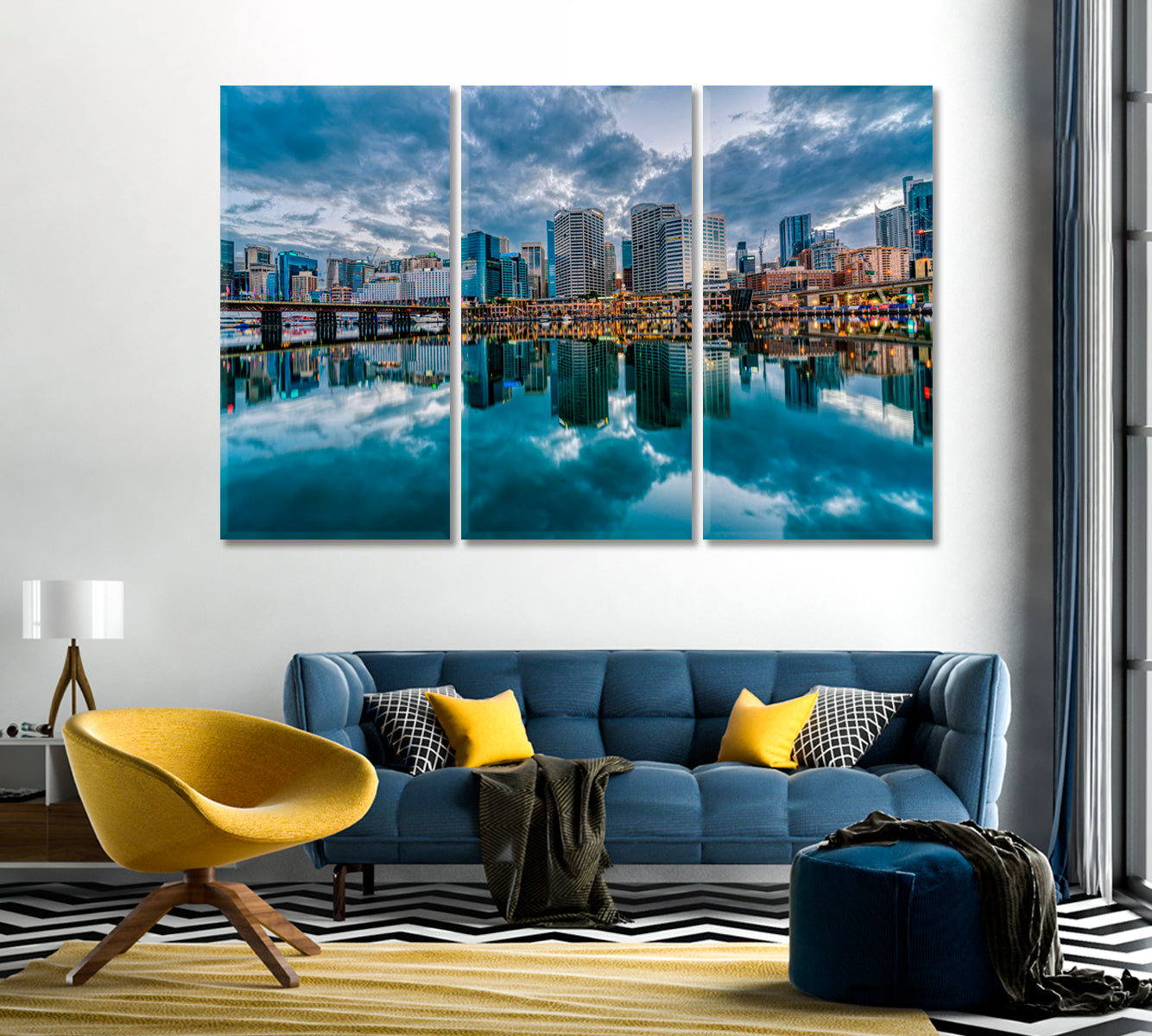 Darling Harbour Bay Sydney Australia Canvas Print-Canvas Print-CetArt-1 Panel-24x16 inches-CetArt