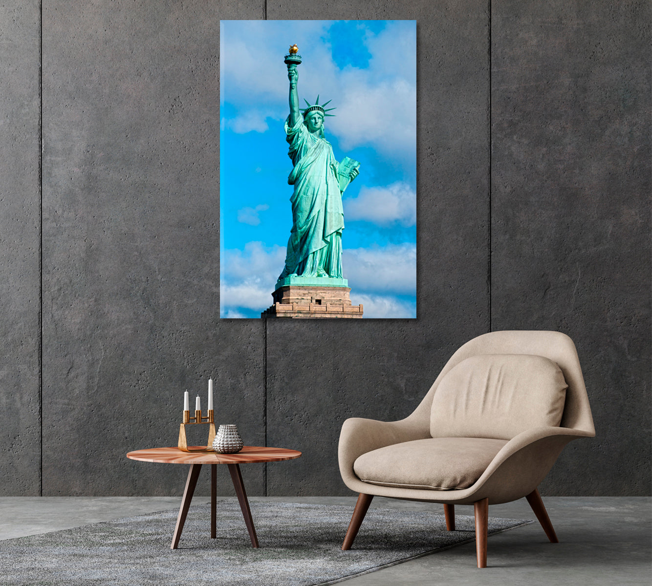 Statue of Liberty New York USA Canvas Print-Canvas Print-CetArt-1 panel-16x24 inches-CetArt