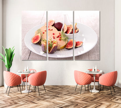 Foie Gras with Figs Canvas Print-Canvas Print-CetArt-1 Panel-24x16 inches-CetArt
