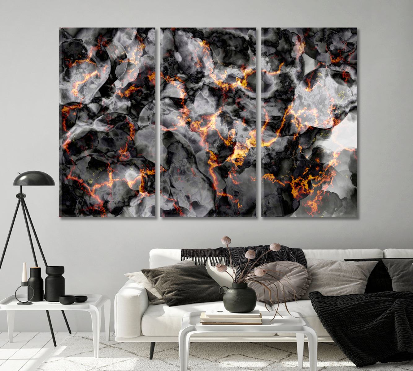 Abstract Hot Embers Canvas Print-Canvas Print-CetArt-1 Panel-24x16 inches-CetArt