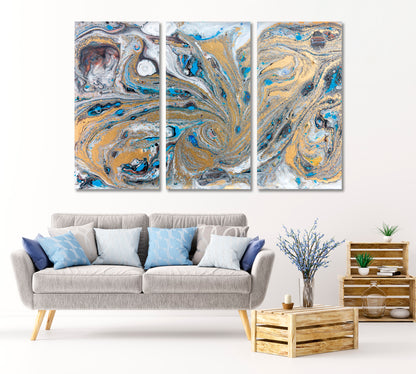 Decorative Marble Pattern Canvas Print-Canvas Print-CetArt-3 Panels-36x24 inches-CetArt