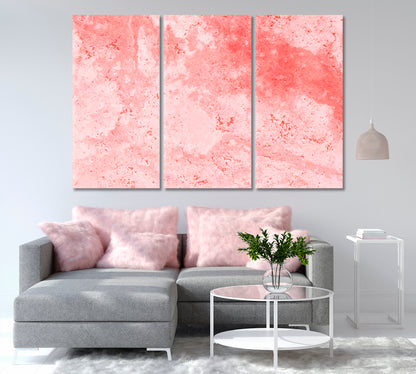 Delicate Pink Marble Abstraction Canvas Print-Canvas Print-CetArt-1 Panel-24x16 inches-CetArt