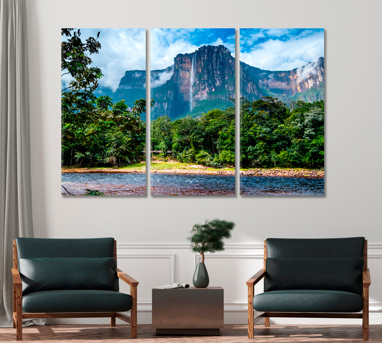 Angel Falls Canaima National Park Venezuela Canvas Print-Canvas Print-CetArt-1 Panel-24x16 inches-CetArt