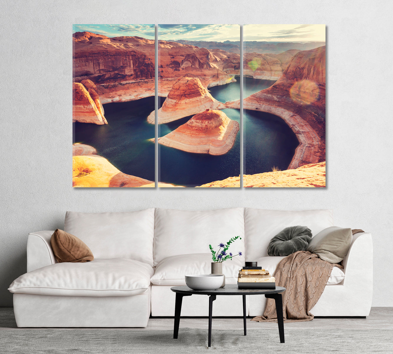 Beautiful Powell Lake Utah USA Canvas Print-Canvas Print-CetArt-1 Panel-24x16 inches-CetArt