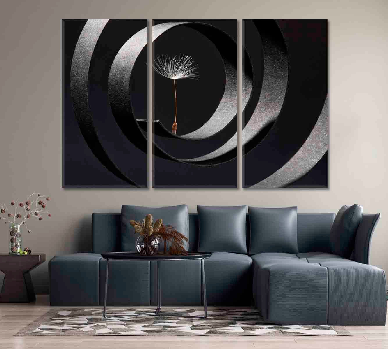 Amazing Abstract Dandelion Seed Canvas Print-Canvas Print-CetArt-1 Panel-24x16 inches-CetArt