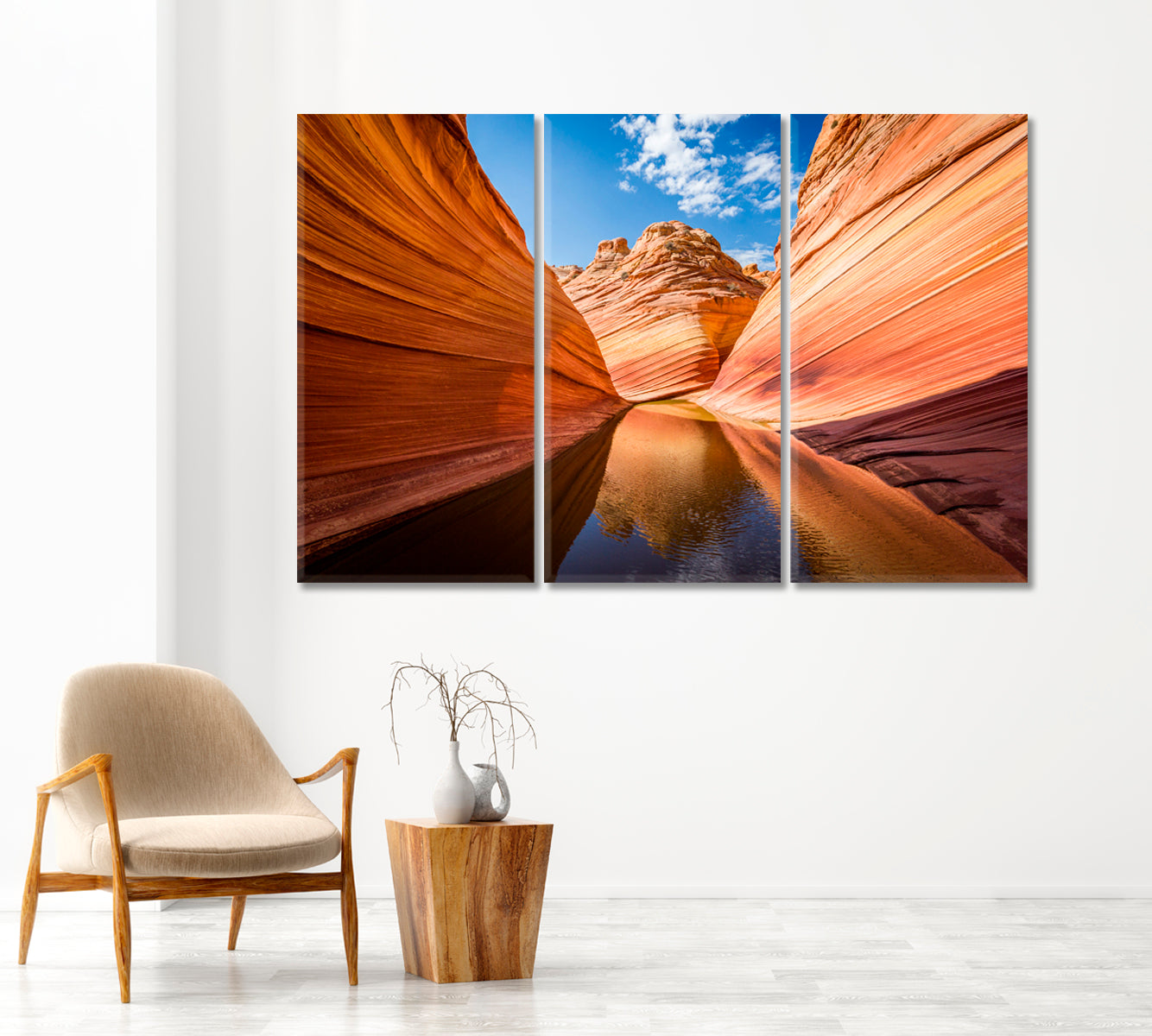 The Wave Rocky Canyon Arizona Canvas Print-Canvas Print-CetArt-1 Panel-24x16 inches-CetArt